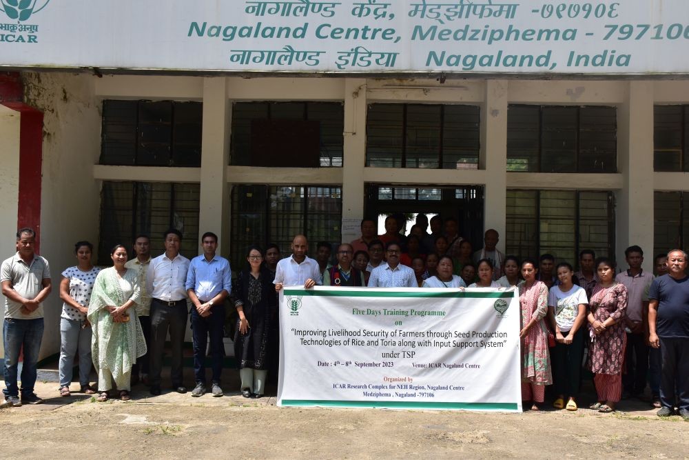 Participants of the training programme on seed production technologies.